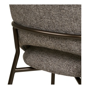 Scaun dining Costa, Gri inchis , 56x60x80 cm - Img 3