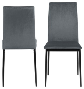 Scaun dining Demina V2, Gri, 92x43.5x53 cm - Img 3