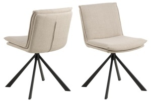 Scaun dining Flynn, Bej, 85x47x59 cm - Img 3