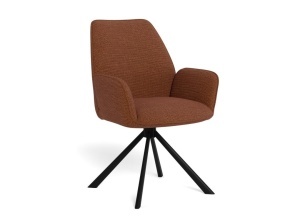 Scaun dining Glenda, Portocaliu, 88.5x61x63 cm - Img 3