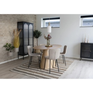 Scaun dining Halden, Bej, 52.5x44.5x76.5 cm - Img 3