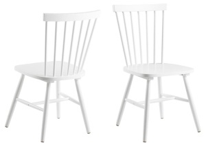 Scaun dining Riano, Alb, 86x50.5x49.5 cm - Img 2