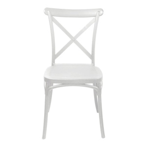 Scaun stivuibil, Crossie, Pako, Alb 43x53x88 cm - Img 4