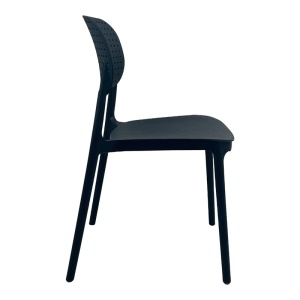 Scaun stivuibil, Regande, Pako, Negru 42x49.5x82 cm - Img 3