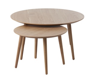 Set 2 piese Mese ADDA, Natural, 88-58x45-41x88-58 cm