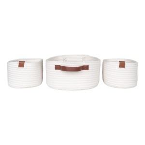 Set 3 piese Cosuri Jarana, Alb, 35x22x13 cm - Img 4
