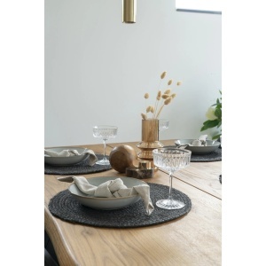Set 4 piese Suporturi farfurie Bombay, Gri inchis, 38x38x0.5 cm - Img 2