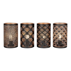 Set 60 piese Felinare decorative LED Nata, Negru, 40x53x115 cm - Img 5