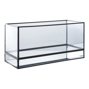 Suport pentru lumanari Hurricane, Negru, 30x12x15 cm - Img 4