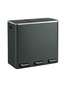Szelektív hulladékgyűjtő Soft-Close 3 x 18L, LTB54GS, fekete, 61 x 31 x 56 cm