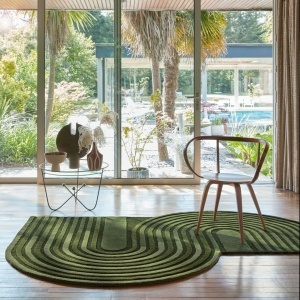 Szőnyeg Conway Retro formázott, Flair Rugs, olajzöld, 120x180 cm