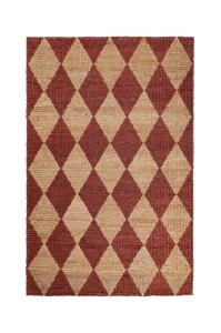Szőnyeg, Flair Rugs Effie Diamond, juta, terrakotta, 120x170 cm - Img 2