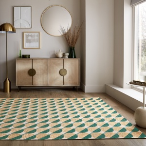 Szőnyeg, Flair Rugs, Manhattan, Carlos Geo, zöld, 155x230 cm