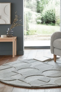Szőnyeg kerek, Gigi, Flair Rugs, szürke, 160X160 cm