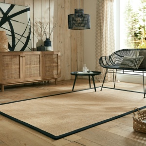Szőnyeg, Kira, Juta, Fekete, Flair Rugs, 160x230 cm