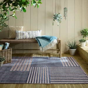 Szőnyeg kockás, Piatto Vigo, Flair Rugs, kék, 80x150 cm