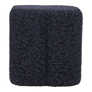 Taburet circular Durban, Albastru , 42x42x38 cm - Img 4