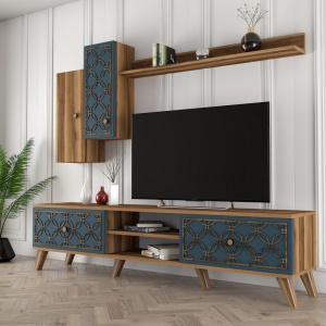 TV-szekrény, Class S, Dió, Kalcedon - Img 2