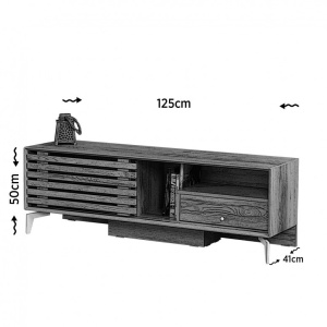 TV-szekrény, Lulu125Lk, Tölgy - Img 5