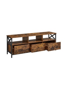 TV-szekrény, Vasagle, LTV301B01, Rusztikus barna, 40x147x50 cm