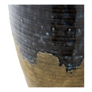 Vaza decorativa, Albastru inchis, 27x27x44.5 cm - Img 4