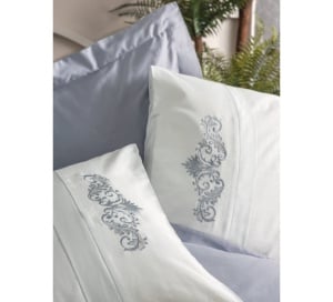 Ágyneműhuzat, Biana, szürke, Deluxe szatén - Img 3