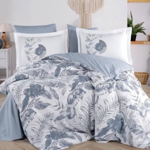 Ágyneműhuzat Tiffany Denim, pamut poplin