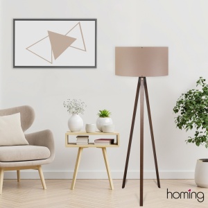 Állólámpa, AYD, barna, 140x38x38 cm