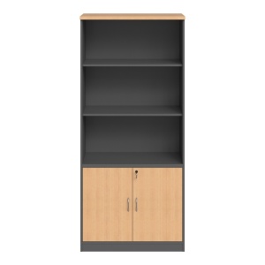 Biblioteca Fesialo, Antracit, 80x40x180 cm - Img 4