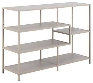 Biblioteca Seaford V1, Gri, 78x114x35 cm - Img 3