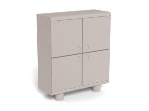 Cabinet Magee, Gri, 120x100x40 cm - Img 2
