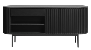 Comoda SIENA, Negru, 45x73x160 cm - Img 3