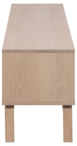 Comoda TV Linley, Alb, 50x160x40 cm - Img 6
