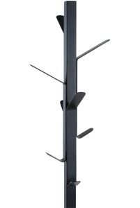 Cuier Vinson, Negru, 181x50x50 cm - Img 3