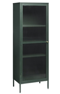 Dulap cu vitrina BRONCO, Verde, 40x160x58 cm