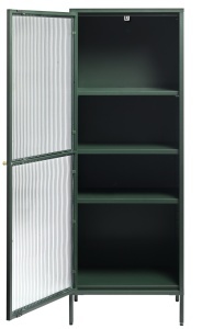 Dulap cu vitrina BRONCO, Verde, 40x160x58 cm - Img 2