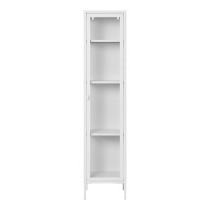 Dulap vitrina Brisbane, Alb, 35x40x180 cm - Img 5