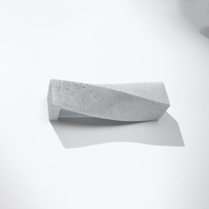Fali lámpa, Sigma, szürke, beton, 42x12x14 cm - Img 2