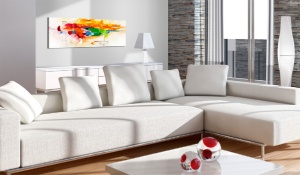 Festmény Colors celebration, 135x45 cm - Img 2