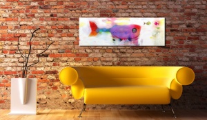 Festmény, Colours of Spring (Collection) Vertical, 45x135 cm - Img 2