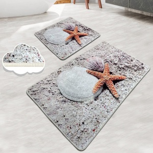 Fürdőszobai szőnyeg szett 2 db, Starfish
