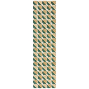 Futószőnyeg, Manhattan Carlos Geo, Flair Rugs, zöld, 60X230 cm - Img 2