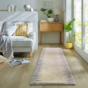 Futószőnyeg, Minerals Border, Flair Rugs, natúr, 60X230 cm