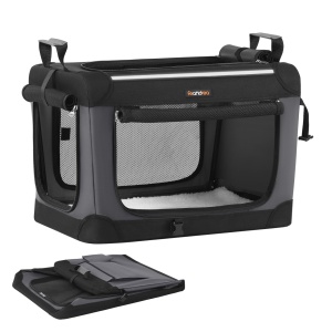 Geanta de transport animale Feandrea, Bax, Negru, 60x42x42 cm
