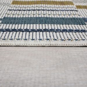 Kültéri futószőnyeg, Rosco Geo, Flair Rugs, kék, 80x230 cm - Img 3