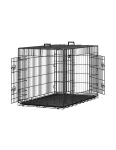 Kutya ketrec, Feandrea, PPD36H, fekete, 92.5 cm - Img 1