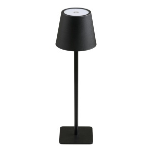Lampa de masa Bradford, Negru, 10x10x37 cm - Img 4