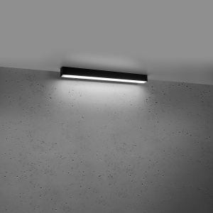LED-es csillár, Pinne, 4000K, fekete, 67x6x6 cm - Img 3