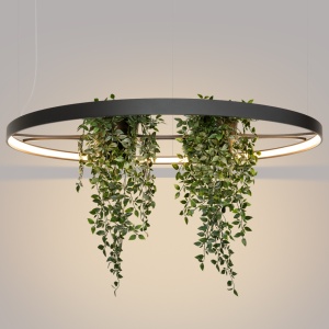 LED-es csillár, Rio Bio 110, 3000K, fekete, 110x110x200 cm - Img 9