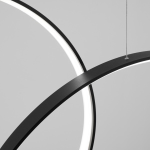 LED-es függőlámpa 4000K, Rio 3, fekete, 160x20x200 cm - Img 2